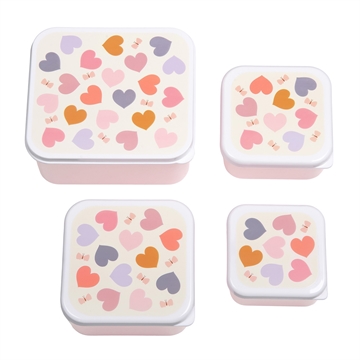 Lunch & snack box set - Hearts